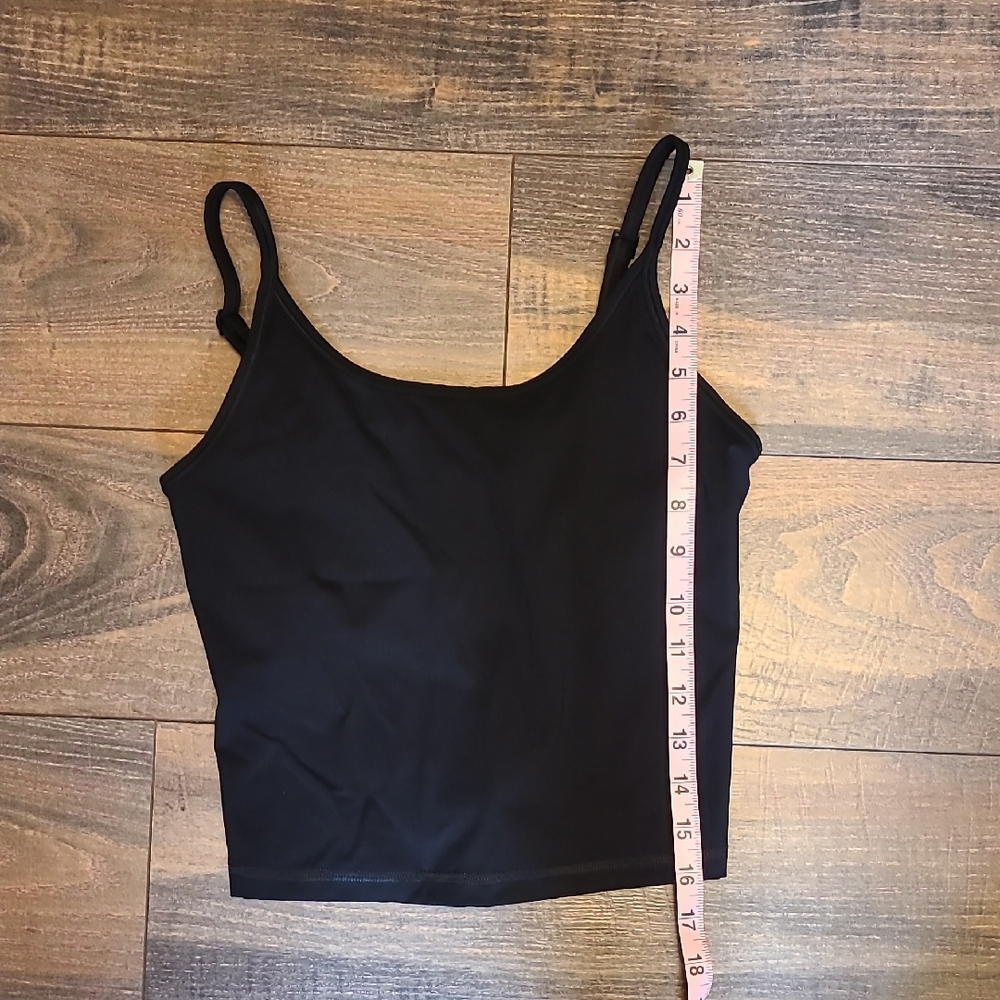 Everlane Perform Crop Tank, Black, XS